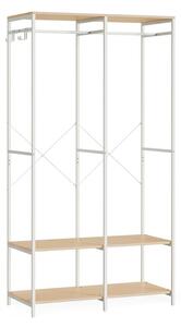 Otvoreni ormar sa šipkom za odjeću - 40x94,5x180 cm - Bež