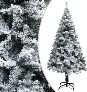VidaXL Umjetno osvijetljeno božićno drvce s kuglicama zeleno 120 cm