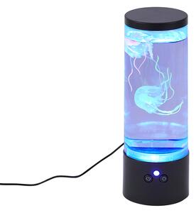 Mjehurićasta cijev crna 30 cm uklj. LED RGB - Dweller