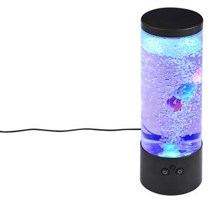 Mjehurićasta cijev crna 30 cm uklj. LED RGB - Sealife