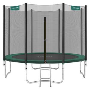 Okrugli vrtni trampolin sa sigurnosnom mrežom - Zelena - 305