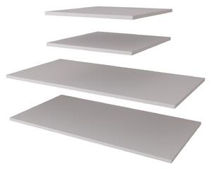 Set polica za ormar za garderobu (4 kom.) 150 cm (bijela)