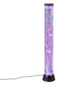 Mjehurićasta cijev crna 90 cm uklj. LED RGB - Zoop