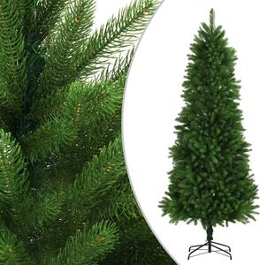 VidaXL Umjetno osvijetljeno božićno drvce s kuglicama 240 cm zeleno