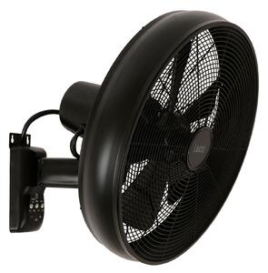Zidni ventilator Breeze, crni, Ø41 cm - Beacon Beacon Lighting, Breeze, Crno, Dnevna soba, Plastika