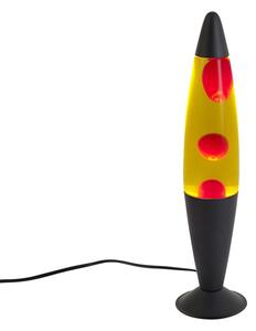 Lava lampa žuta s crvenim voskom uklj. LED - Molten Lava