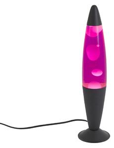 Lava lampa ružičasta s bijelim voskom uklj. LED - Molten Lava