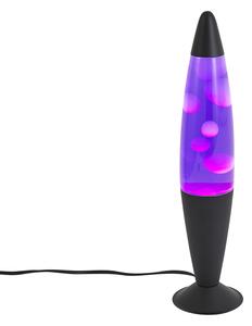Lampa s lavom ljubičasta s bijelim voskom uklj. LED - Molten Lava