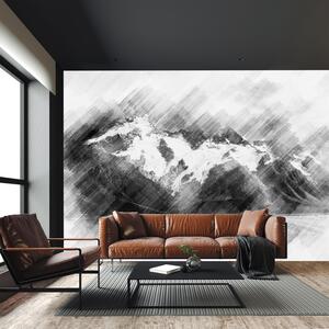 Foto tapeta - Crtež planina (147x102 cm)