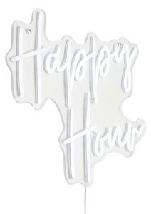 Neonska zidna svjetiljka bijela uklj. LED - Happy Hour