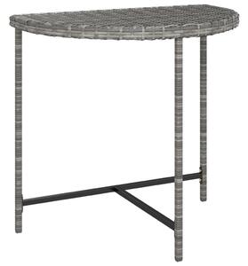 VidaXL Vrtni stol sivi 80 x 50 x 75 cm od poliratana
