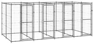 VidaXL Vanjski kavez za pse čelični 9,68 m²