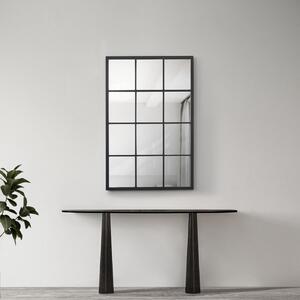 Zidno ogledalo Cupello 90x60 cm - Crna