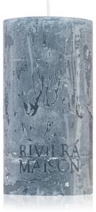 Rivièra Maison Pillar Candle Grey Blue ukrasna svijeća 7x13 cm