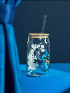Sinsay - Staklena šalica s poklopcem i slamkom Stitch