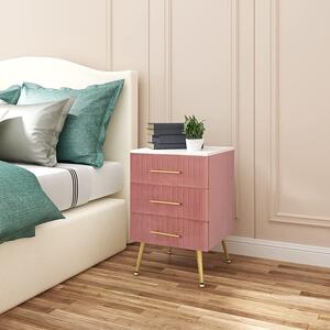 Set od 2 noćna ormarića s ladicama pink