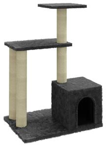 VidaXL Penjalica za mačke sa stupovima za grebanje tamnosiva 71 cm