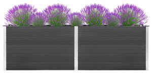 VidaXL Povišena vrtna gredica 200 x 100 x 91 cm WPC siva