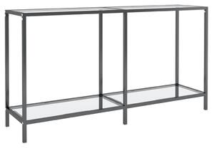 VidaXL Konzolni stol prozirni 140 x 35 x 75,5 cm od kaljenog stakla