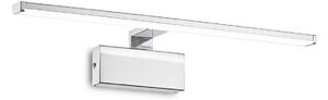 IDEAL LUX Ideal Lux Alma LED zidna svjetiljka, kromirani metal, širina 51 cm, Krom, Dnevni boravak/blagovaonica, Metal, Zidna utičnica ispod