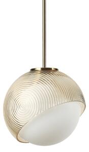 IDEAL LUX Lampa za viseće svjetlo Ideal Lux Bloom, Ø 12 cm, mesing, metal/staklo, Zlato / mjed, Dnevni boravak/blagovaonica, Metal