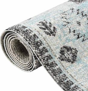 VidaXL Vanjski tepih ravno tkanje 115 x 170 cm zeleno-sivi