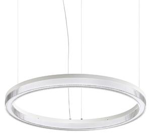 IDEAL LUX Ideal Lux Crown LED viseća svjetiljka, Ø 60 cm, bijela, metal, Bijela, Dnevni boravak/blagovaonica, Metal