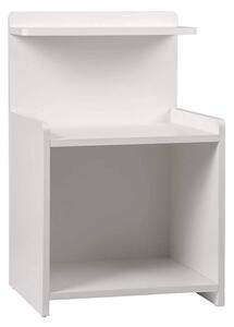 Noćni ormarić s policom od MDF-a 40x35x62cm bijele boje