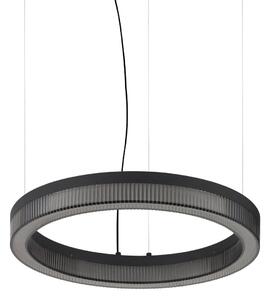 IDEAL LUX Ideal Lux Crown LED viseća svjetiljka, Ø 40 cm, crna, metal, Crno, Dnevni boravak/blagovaonica, Metal