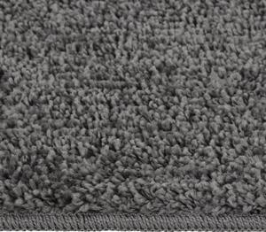 VidaXL Čupavi tepih tamnosivi 160 x 230 cm protuklizni