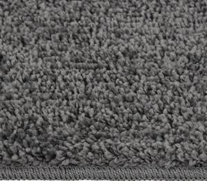 VidaXL Čupavi tepih tamnosivi 120 x 170 cm protuklizni