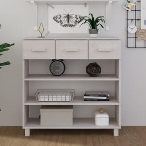 VidaXL Konzolni stol HAMAR bijeli 90 x 35 x 90 cm od masivne borovine