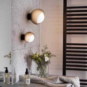 IDEAL LUX Zidna svjetiljka Ideal Lux Bloom, crna, Ø 17 cm, metal, Crno, Dnevni boravak/blagovaonica, Metal