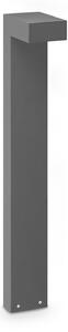 IDEAL LUX Ideal Lux Sirio LED svjetlo za stazu, antracit, visina 80 cm, metal, Crno, Aluminij