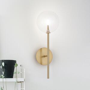 IDEAL LUX Zidna lampa Ideal Lux Equinoxe, mesing/jantar, visina 45 cm, Zlato / mjed, Dnevni boravak/blagovaonica, Metal