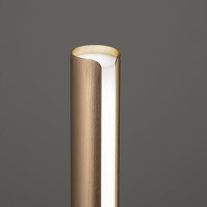 IDEAL LUX Ideal Lux Dorica LED stolna lampa, bakreno obojena, visina 25 cm, prigušiva, Bakar, Dnevni boravak/blagovaonica, Aluminij