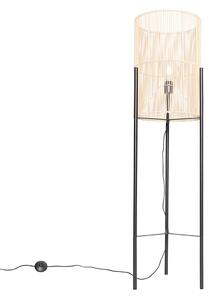 Skandinavska podna lampa od bambusa - Natasja