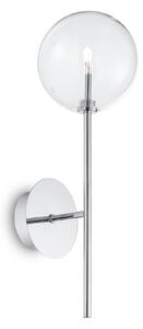 IDEAL LUX Ideal Lux Equinoxe zidna svjetiljka, krom/prozirno, visina 45 cm, Krom, Dnevni boravak/blagovaonica, Metal