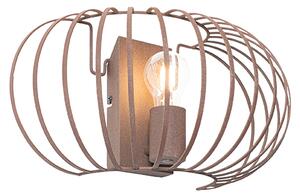 Dizajnerska zidna lampa hrđavo smeđa 39 cm - Johanna