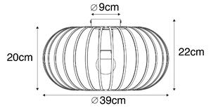 Dizajnerska stropna svjetiljka hrđavo smeđa 39 cm - Johanna