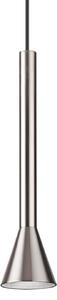 IDEAL LUX Ideal Lux Diesis LED viseća svjetiljka, niklirana, Ø 6 cm, metal, Metalik, Dnevni boravak/blagovaonica, Metal