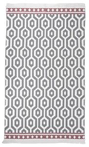 VidaXL Tepih sivi 120 x 180 cm pamučni
