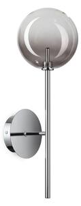 IDEAL LUX Zidna lampa Ideal Lux Equinoxe, krom/dimno siva, visina 45 cm, Krom, Dnevni boravak/blagovaonica, Metal