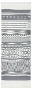 VidaXL Tepih sivo-bijeli 100 x 300 cm pamučni