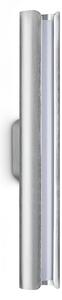 IDEAL LUX Ideal Lux Dorica LED zidna svjetiljka, boja čelika, visina 30 cm, metal, Metalik, Dnevni boravak/blagovaonica, Aluminij