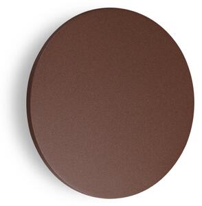 IDEAL LUX Ideal Lux Punto Brown vanjska zidna LED svjetiljka, Ø 30 cm, Smeđa / hrđa, Metal