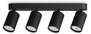 IDEAL LUX Ideal Lux Dynamite okrugli stropni reflektor, crni, 38 cm, 4 žarulje, Crno, Dnevni boravak/blagovaonica, Metal