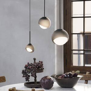 IDEAL LUX Lampa za viseće svjetlo Ideal Lux Bloom, Ø 12 cm, crna, metal/staklo, Crno, Dnevni boravak/blagovaonica, Metal