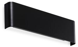IDEAL LUX Ideal Lux Delta LED zidna svjetiljka, crna, širina 30 cm, 4.000 K, Crno, Dnevni boravak/blagovaonica, Aluminij, Zidni kvadrat