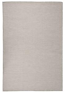 VidaXL Vanjski tepih ravnog tkanja 120 x 170 cm sivo-smeđi